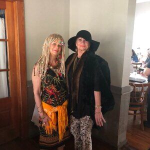 Angela William Black 100% Wool Hat